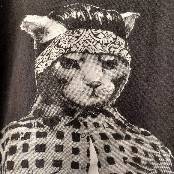 Cholo Cat black T-shirt - Size M - Picture 2 of 5